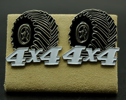 4X4 Tires Wheels Cufflinks