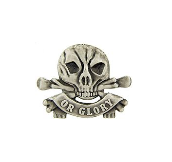 Death Or Glory Skull Pins