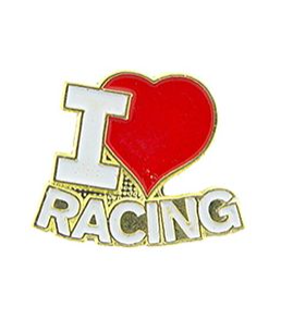 I Love Racing Pins