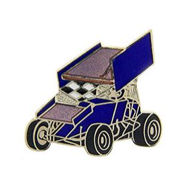 Blue Sprint Car Wing Cufflinks