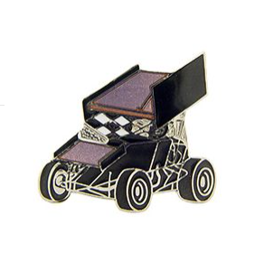 Black Sprint Car Wing Cufflinks