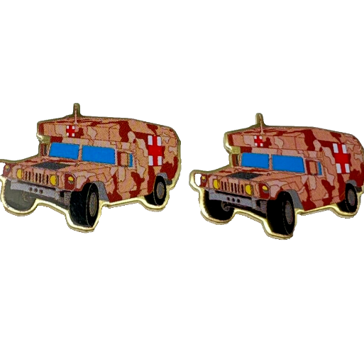 Humvee Ambulance Cufflinks