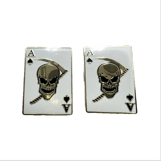 Skull Death Ace Spade Cufflinks