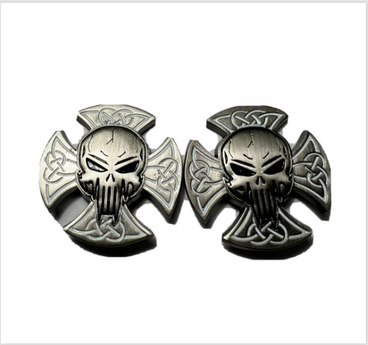 Skull Iron Cross Cufflinks