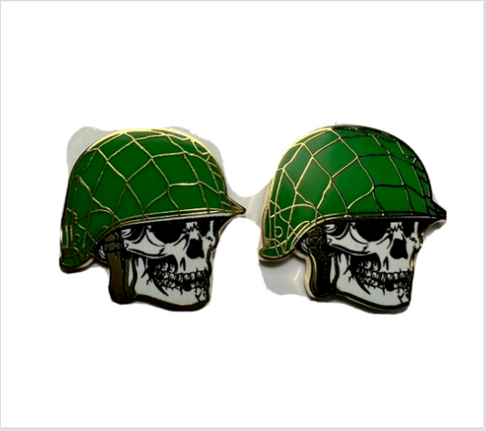 Skull Paratrooper Helmet Cufflinks