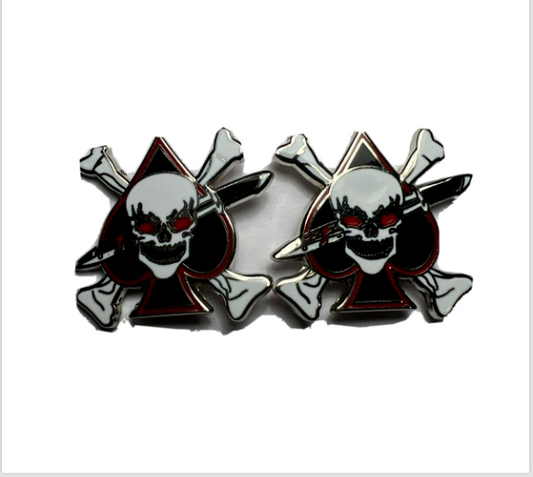 Death Spade Skull Cufflinks