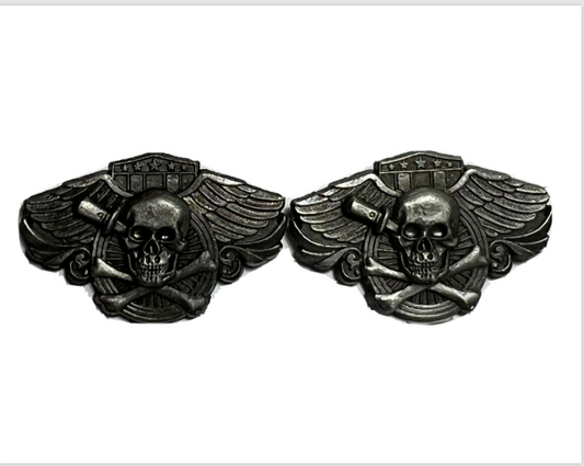 Skull Knife Wing Cufflinks