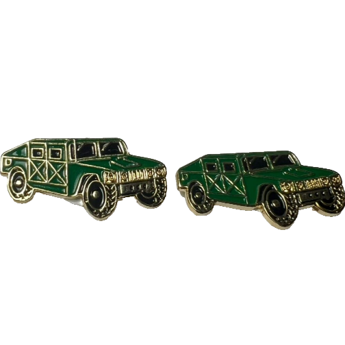 Green Humvee Cufflinks