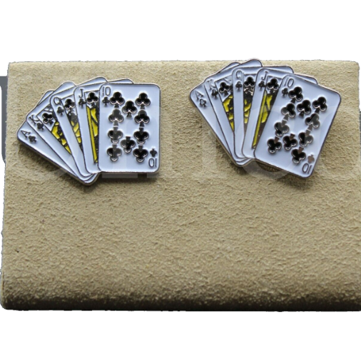 Card Royal Flush Cufflinks