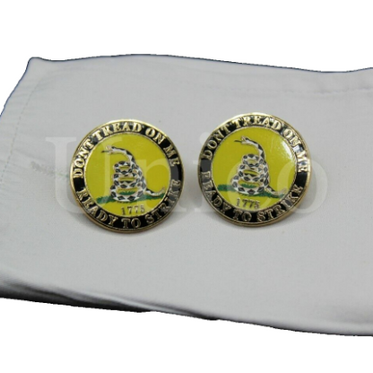 Dont Tread On Me Ready to Srike 1775 Cufflinks