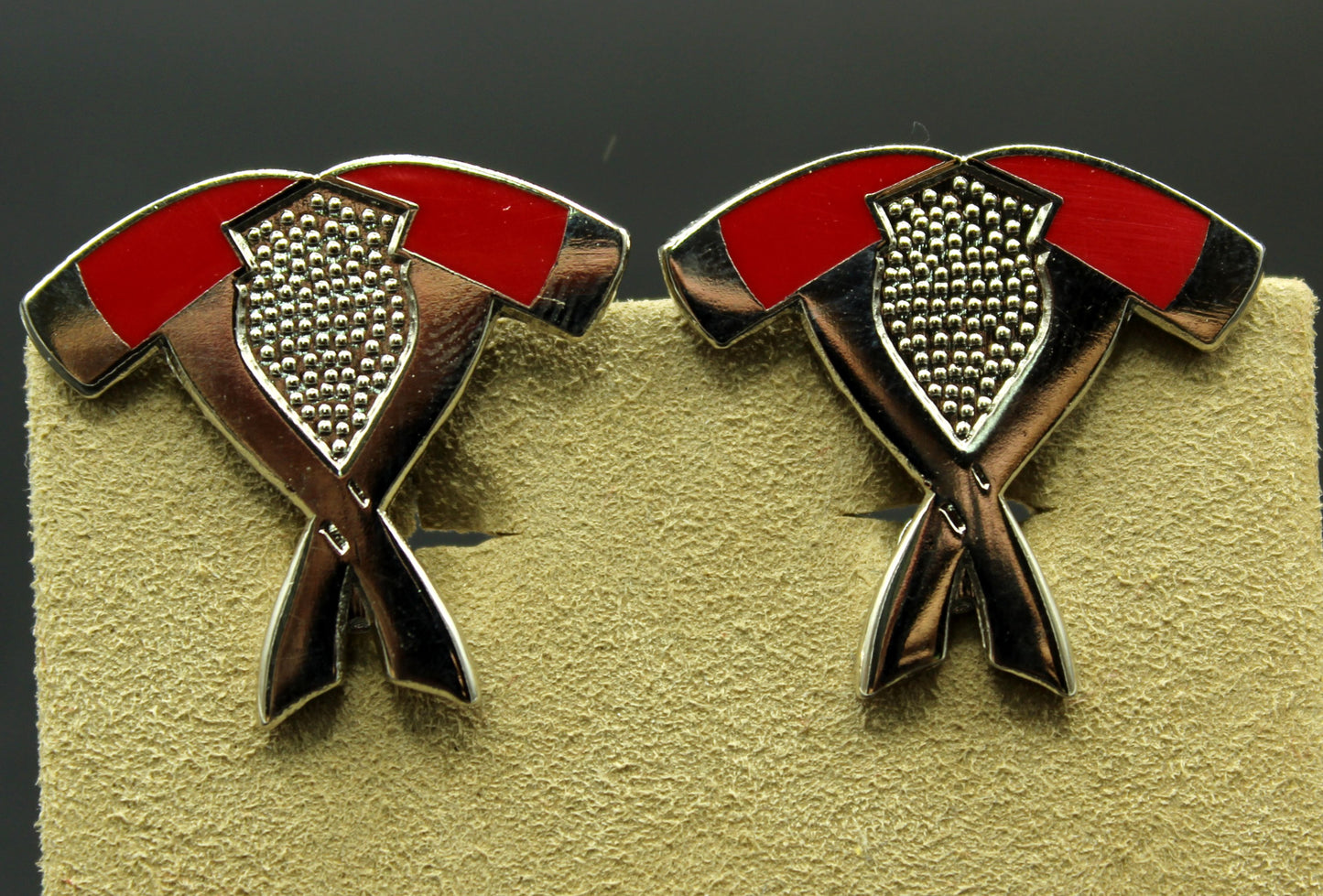 Crossed Fire Axes Cufflinks