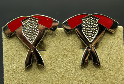 Crossed Fire Axes Cufflinks