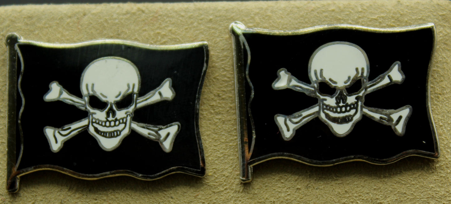 Pirate Flag Skull and Bones Cufflinks