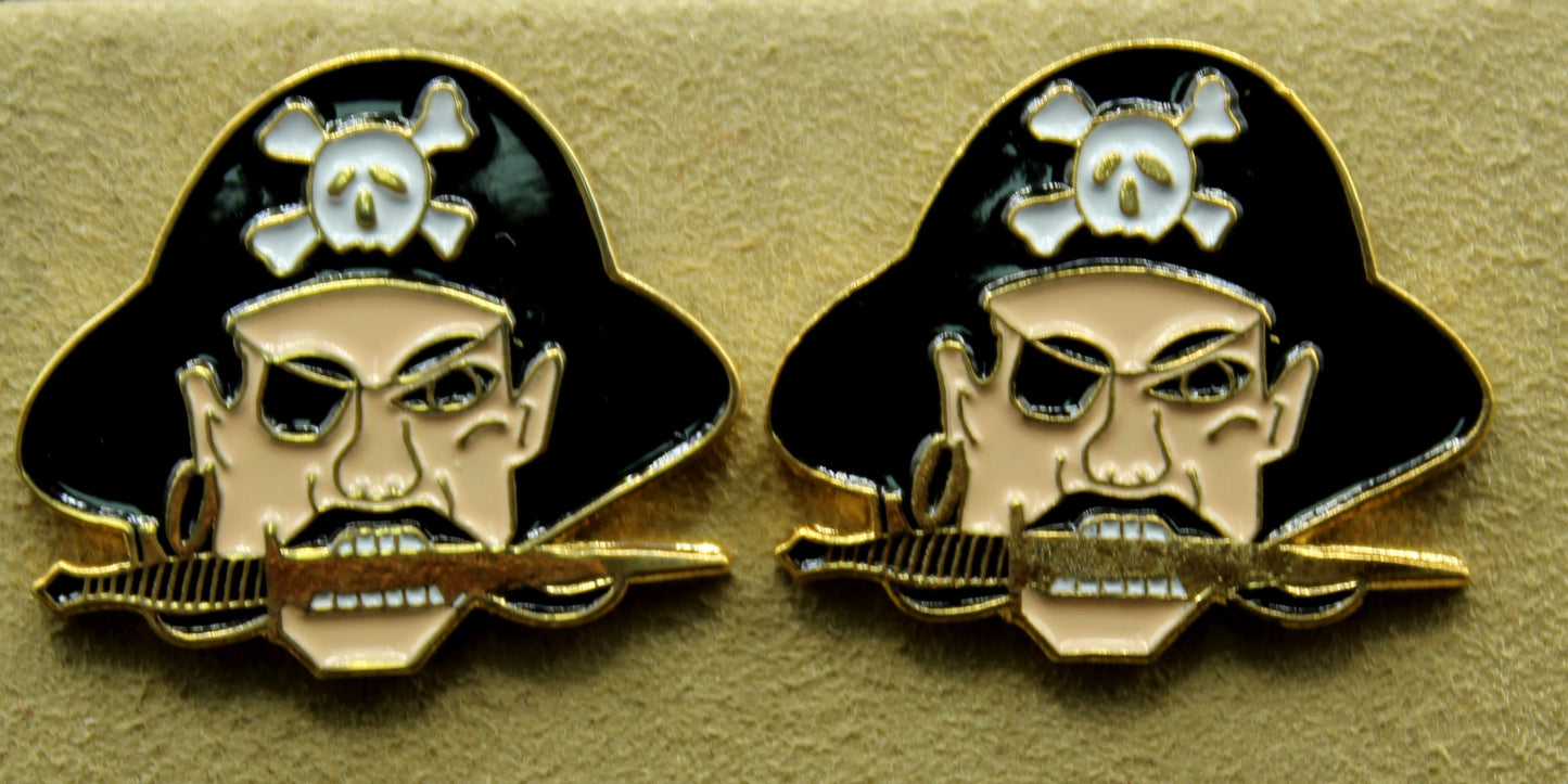 Pirate Head Skull Cufflinks