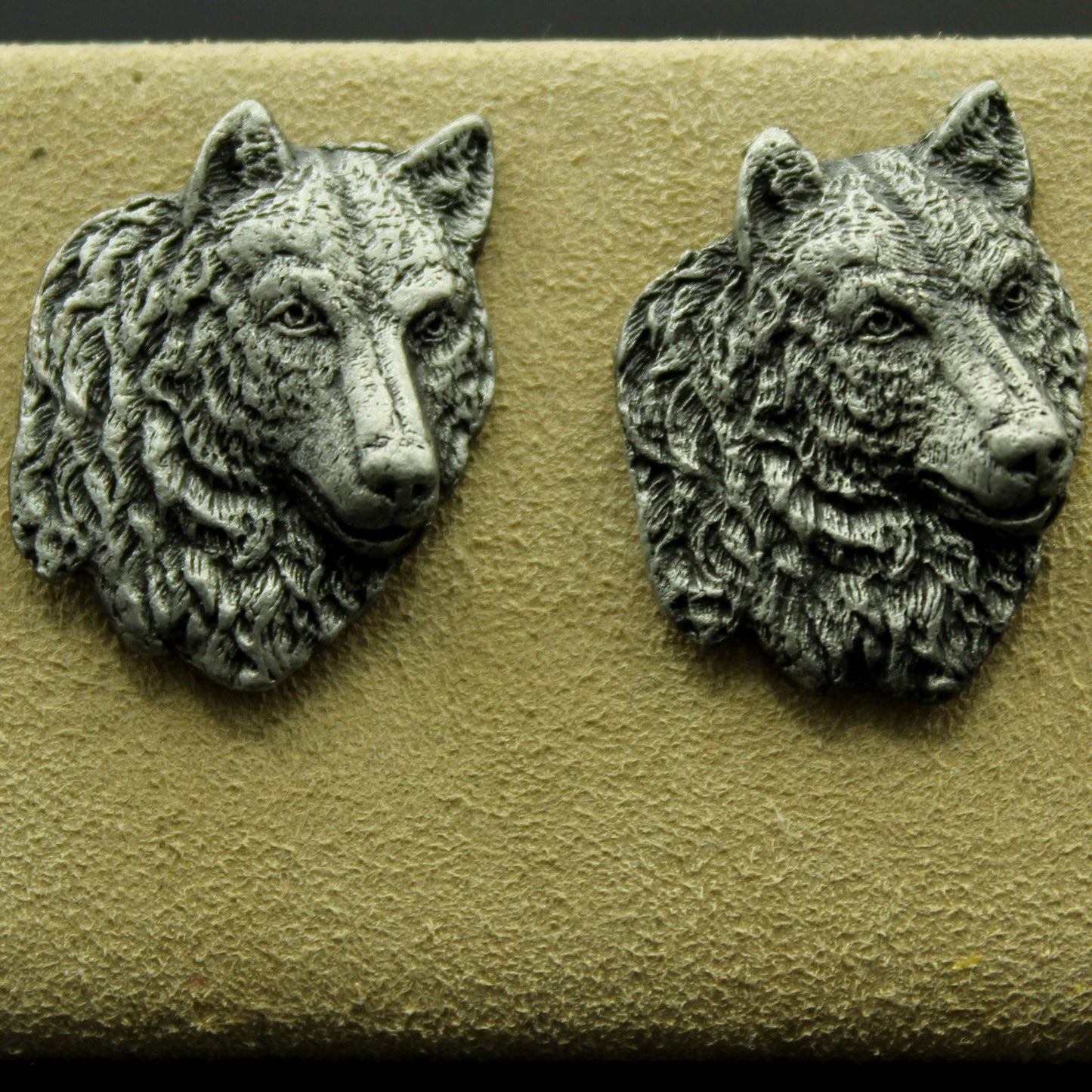 Wolf Pewter Cufflinks