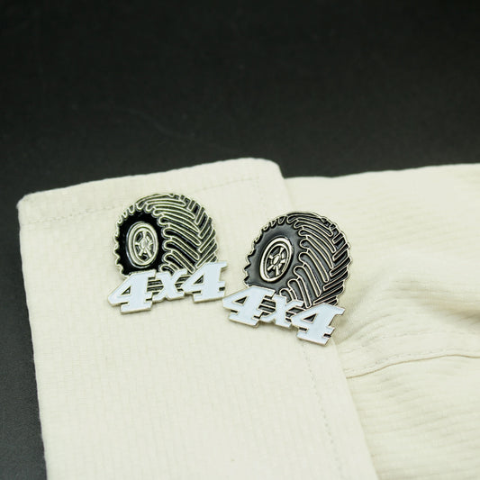 4X4 Tires Wheels Cufflinks