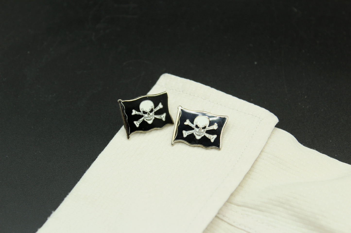 Pirate Flag Skull and Bones Cufflinks