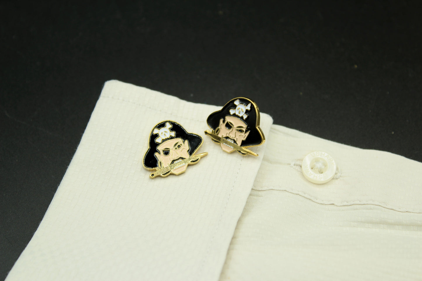 Pirate Head Skull Cufflinks