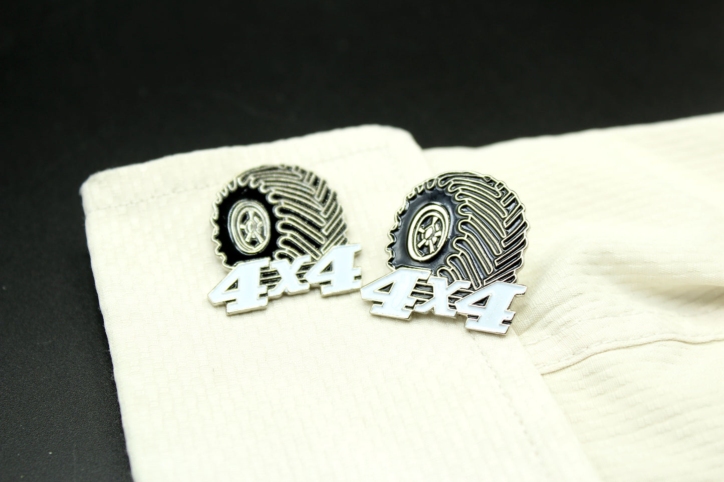 4X4 Tires Wheels Cufflinks