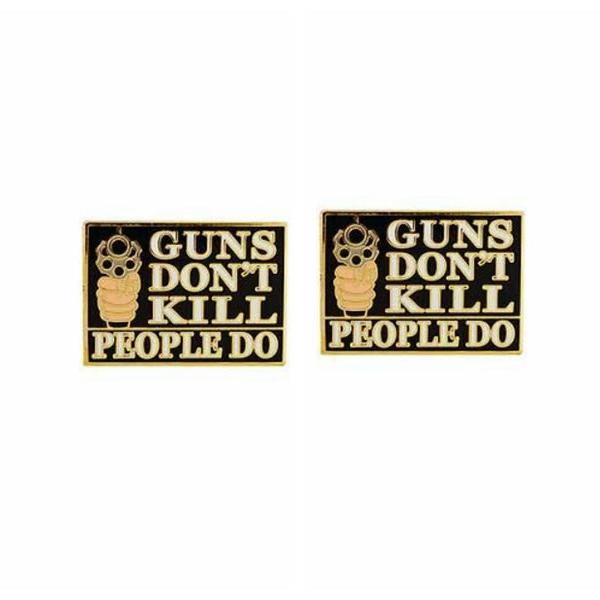 Guns Don't Kill People Cufflinks