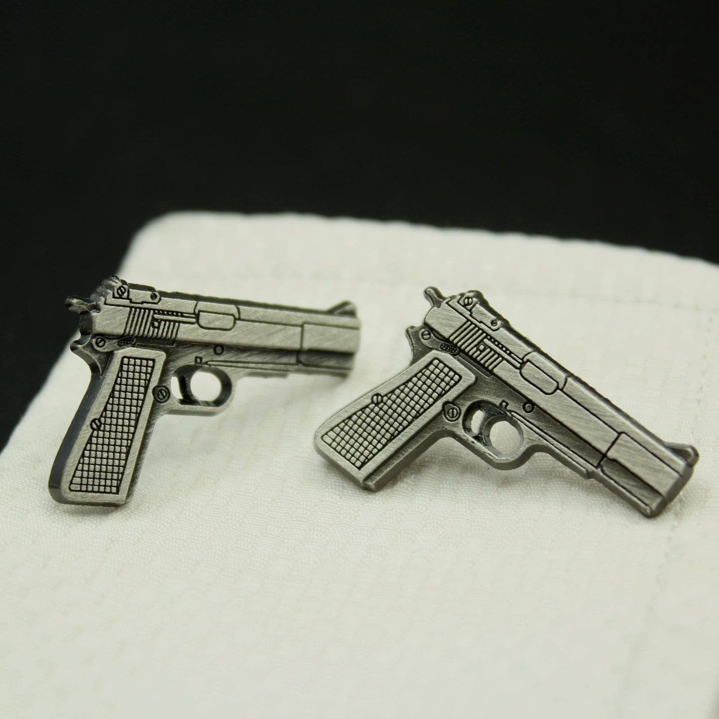 Handguns 9MM Pistol Cufflinks