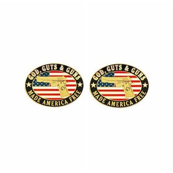 God Cuts & Guns Made America Free Cufflinks