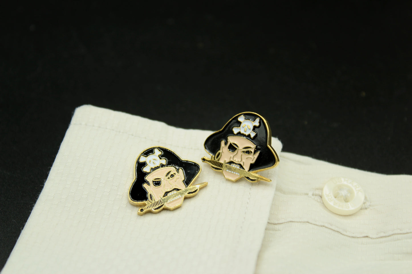 Pirate Head Skull Cufflinks