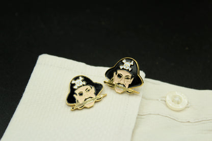 Pirate Head Skull Cufflinks