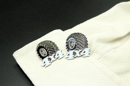 4X4 Tires Wheels Cufflinks