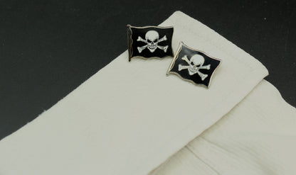 Pirate Flag Skull and Bones Cufflinks