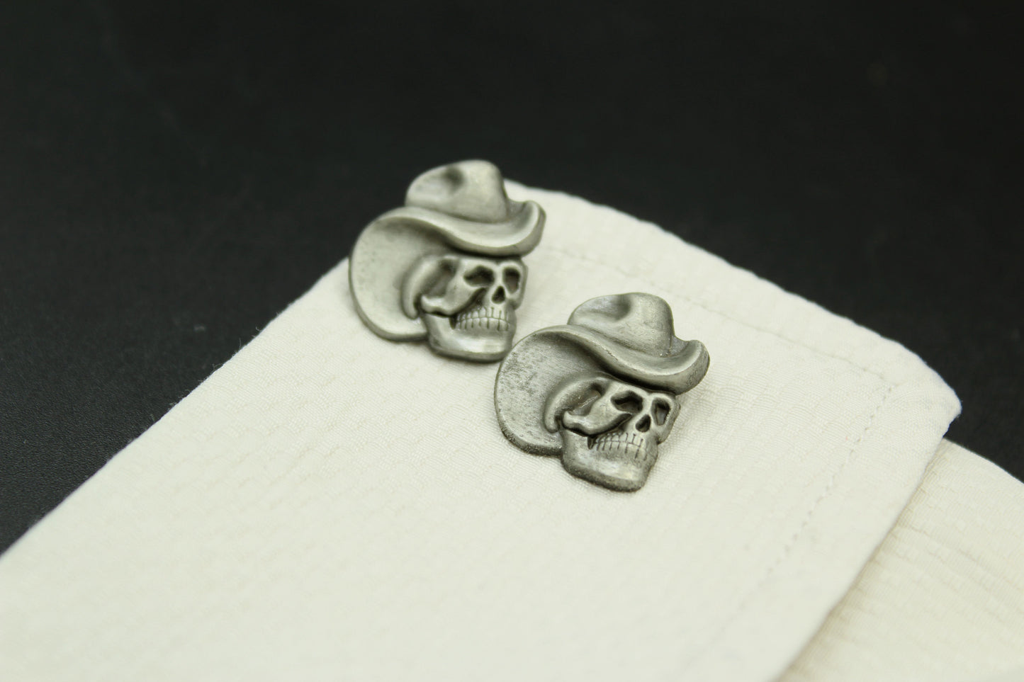 Skull Cowboy Hat Cufflinks