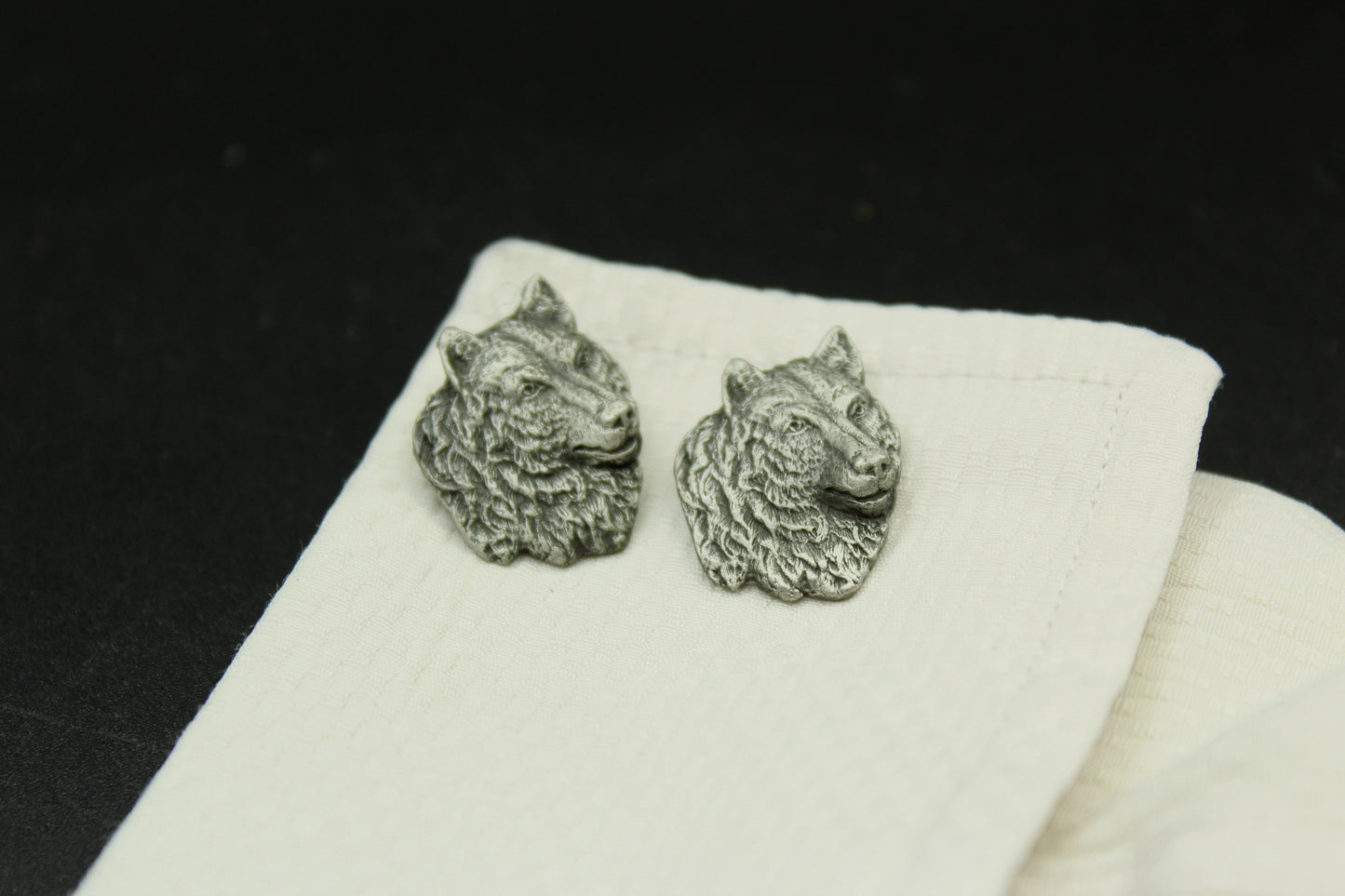 Wolf Pewter Cufflinks