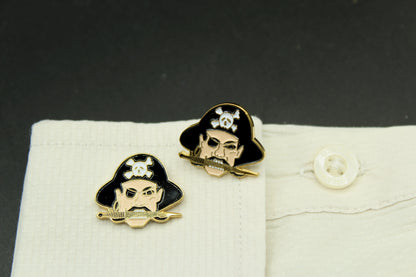 Pirate Head Skull Cufflinks