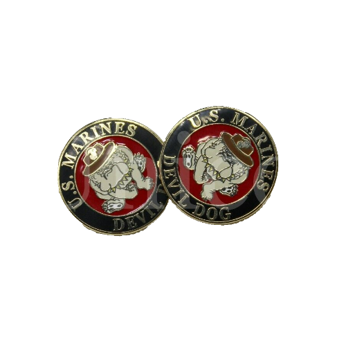 Bulldog USMC Devil Dog Cufflinks