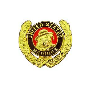 Bulldog USMC Wreath Pins