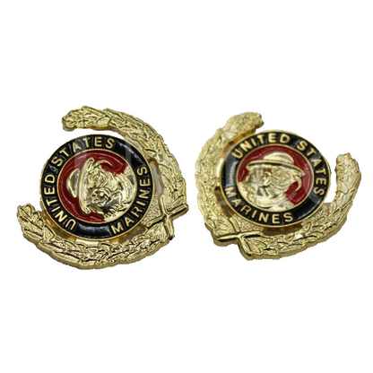 Bulldog USMC Wreath Cufflinks