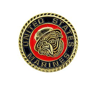 Bulldog USMC 3D Pins