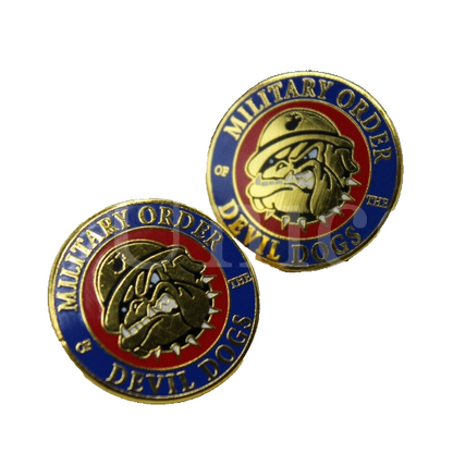 Bulldog USMC Military Order Devil Dog Cufflinks