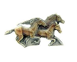 Running Horse Pins