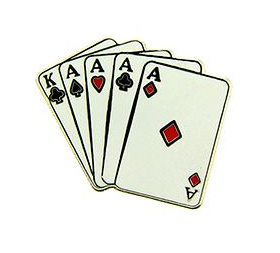 Card Aces and Kings Pins