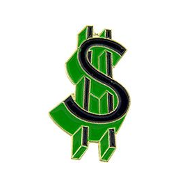 Dollar Sign Pins