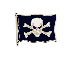 Pirate Flag Skull and Bones Pins