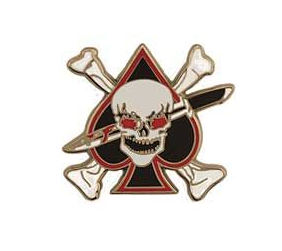 Death Spade Skull Pins