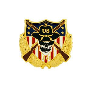 Skull US Cavalry Pins