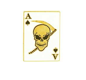 Skull Death Ace Spade Pins