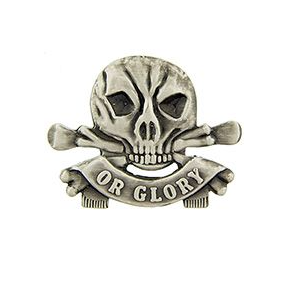 Death Or Glory Skull Pins