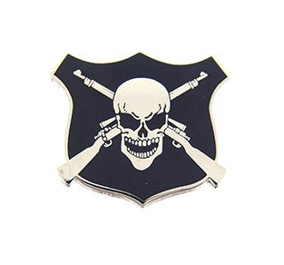 Skull Sniper Badge Pins