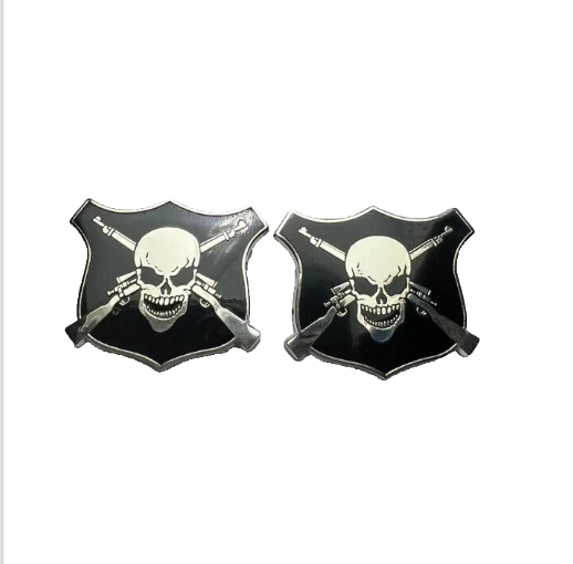 Skull Sniper Badge Cufflinks