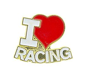 I Love Racing Pins