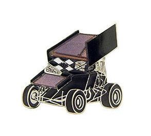 Black Sprint Car Wing Cufflinks